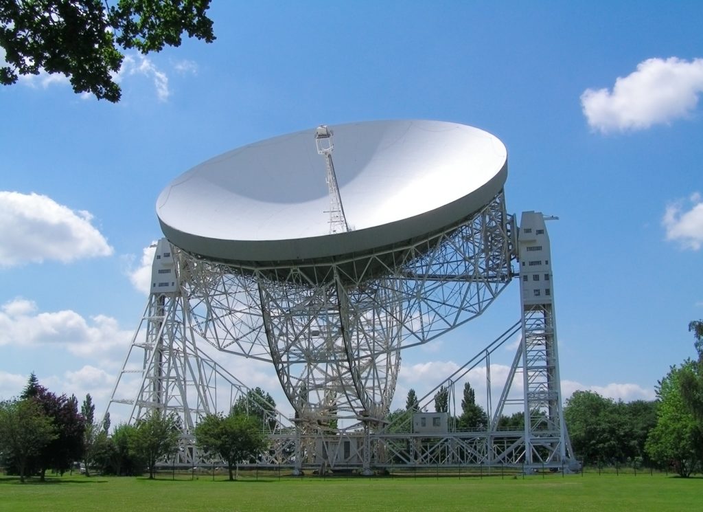 the Lovell Telescope at Jodrell Bank